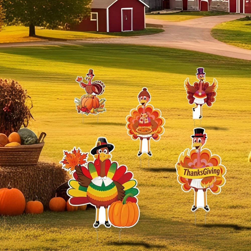 Thanksgiving Turkey Yard Signs