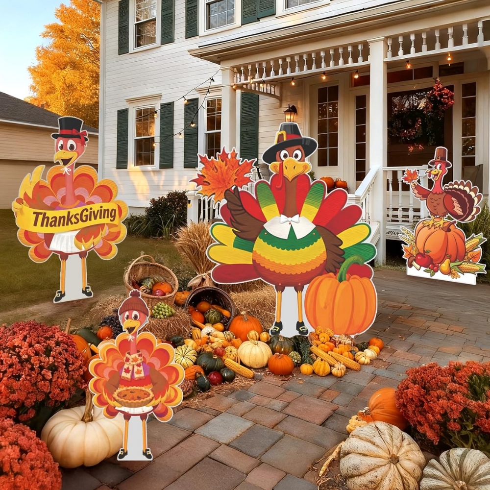 Thanksgiving Turkey Cardboard Cutouts