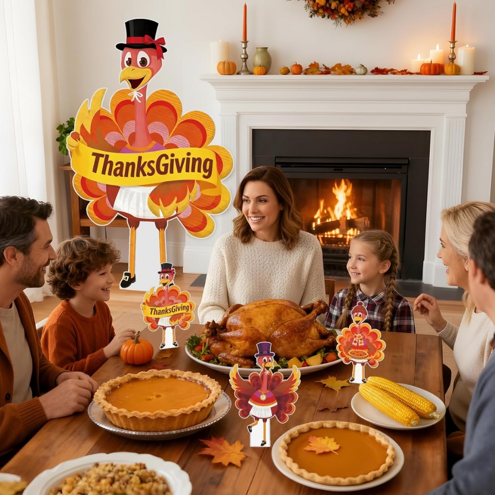 Thanksgiving Turkey Cardboard Cutouts