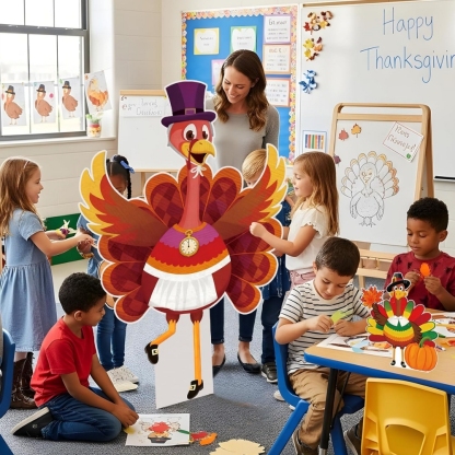 Thanksgiving Turkey Cardboard Cutouts