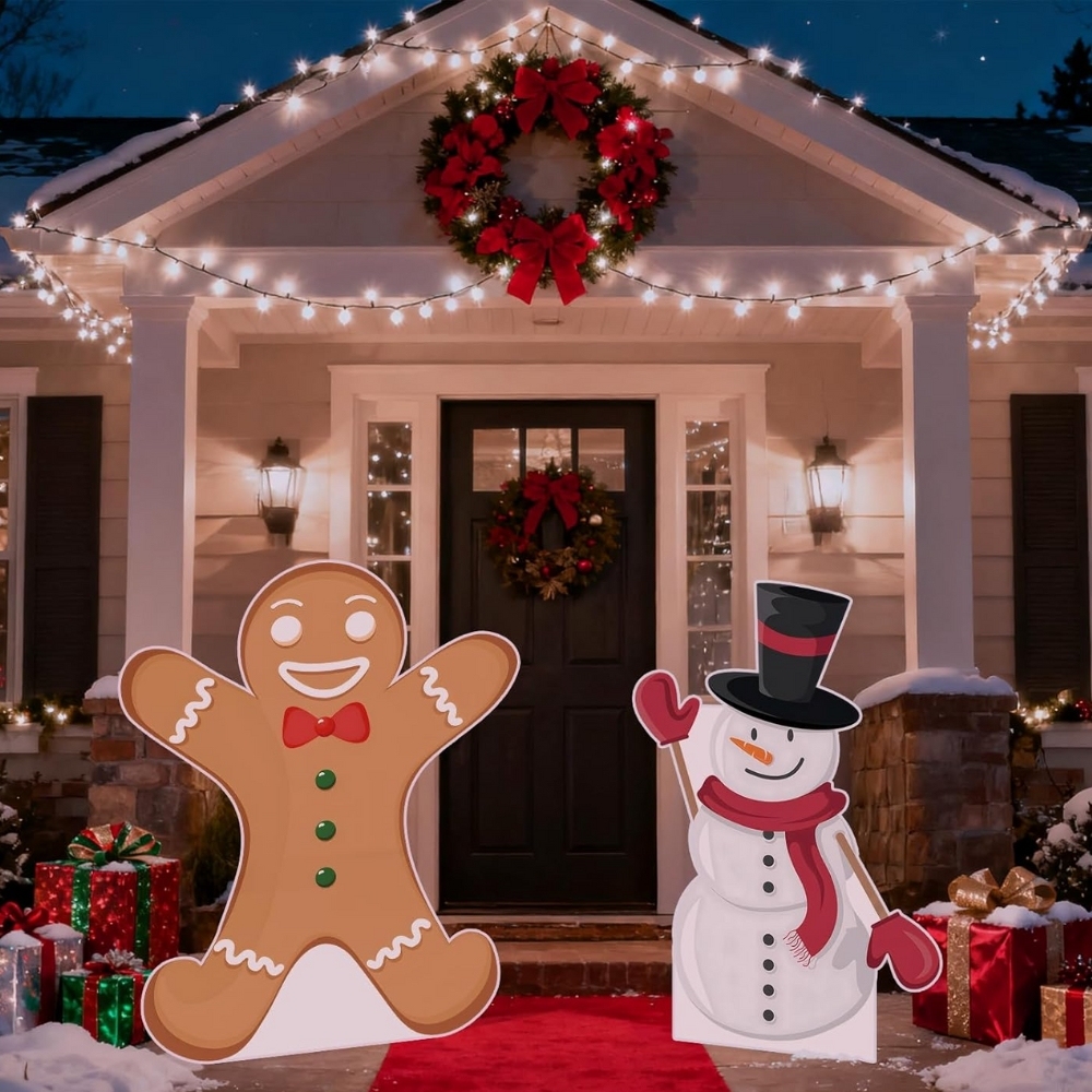 Christmas Gingerbread Life-Size Cardboard Cutouts