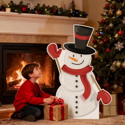 Christmas Snowman Life-Size Cardboard Cutouts