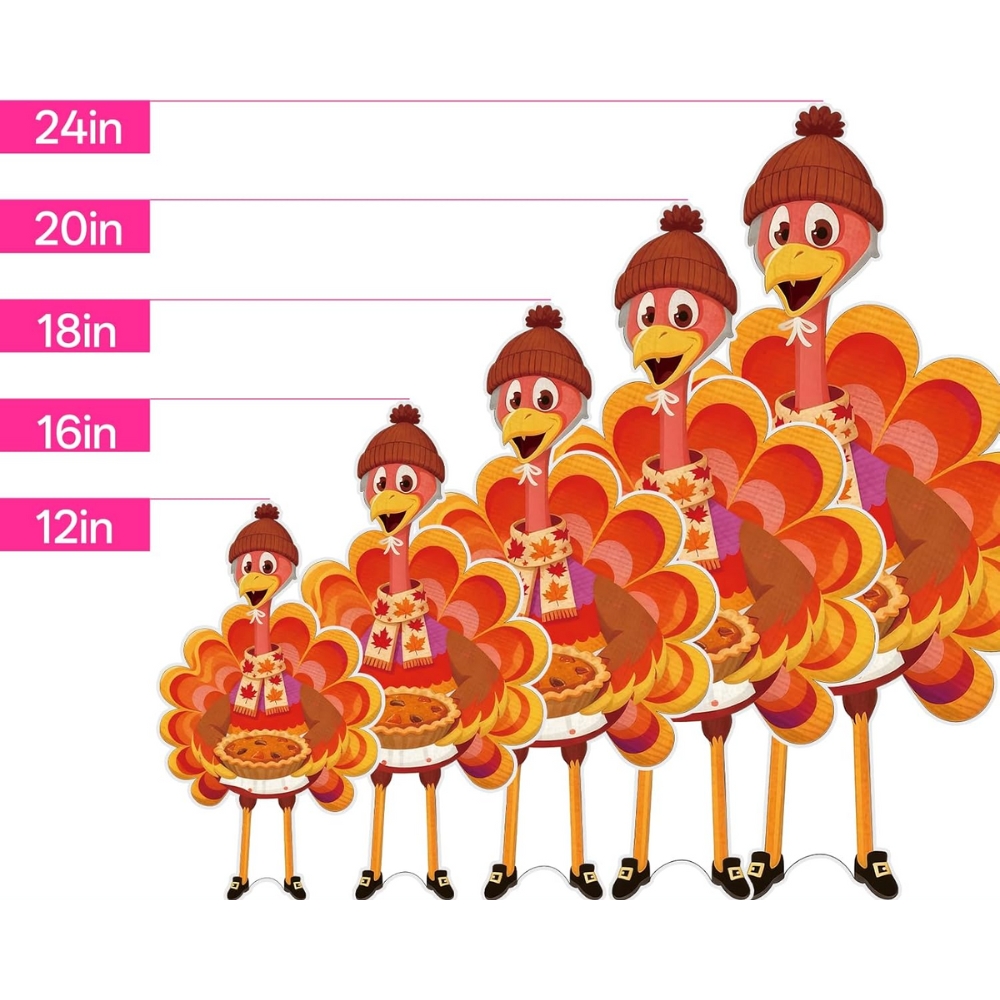 Thanksgiving Turkey Yard Signs