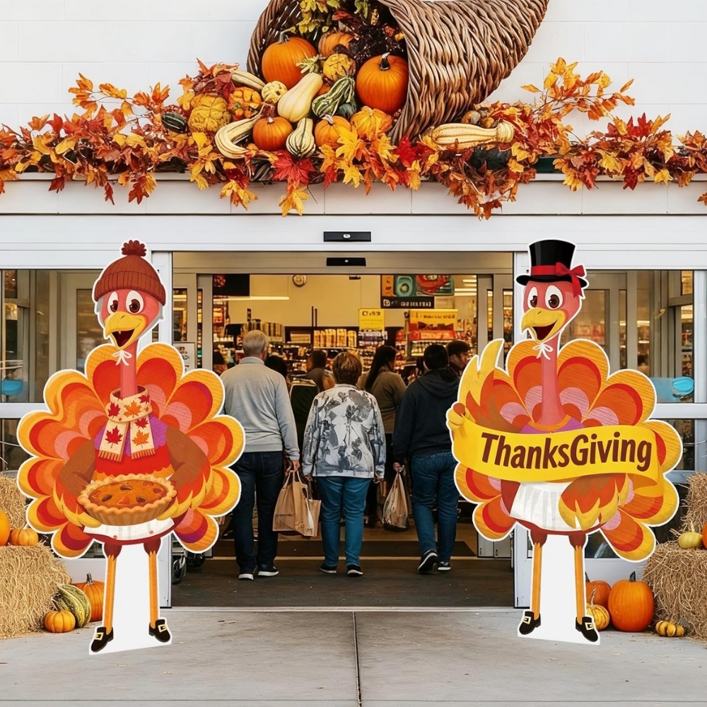 Thanksgiving Turkey Cardboard Cutouts
