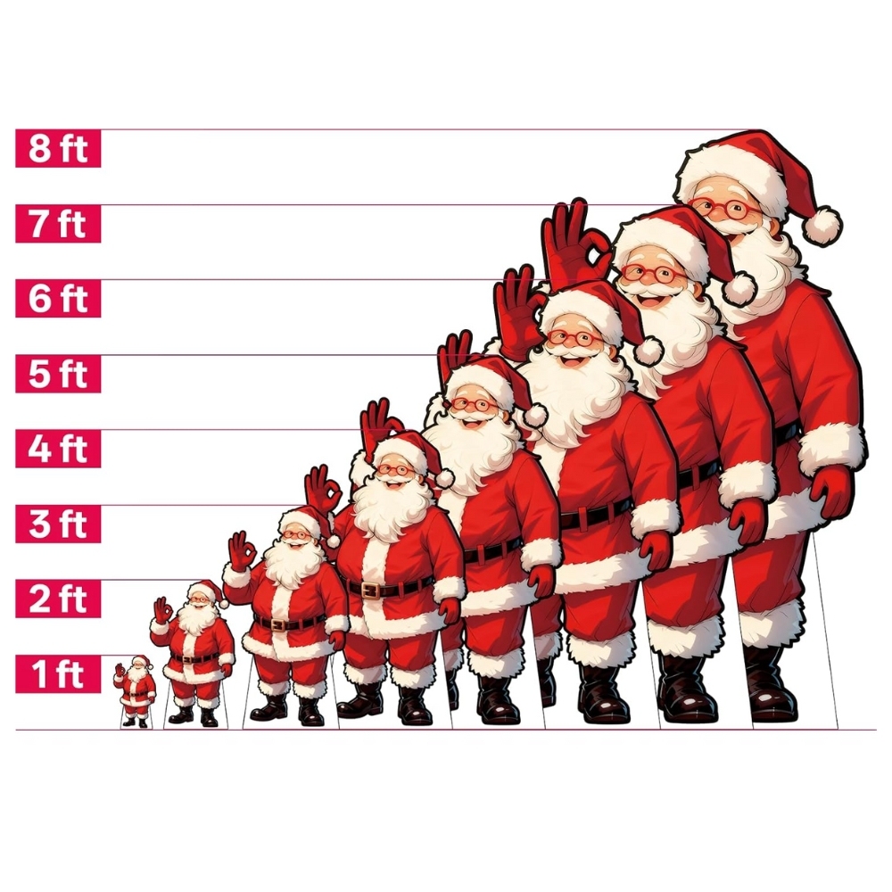 Santa Claus Christmas Life-Size Cardboard Cutouts