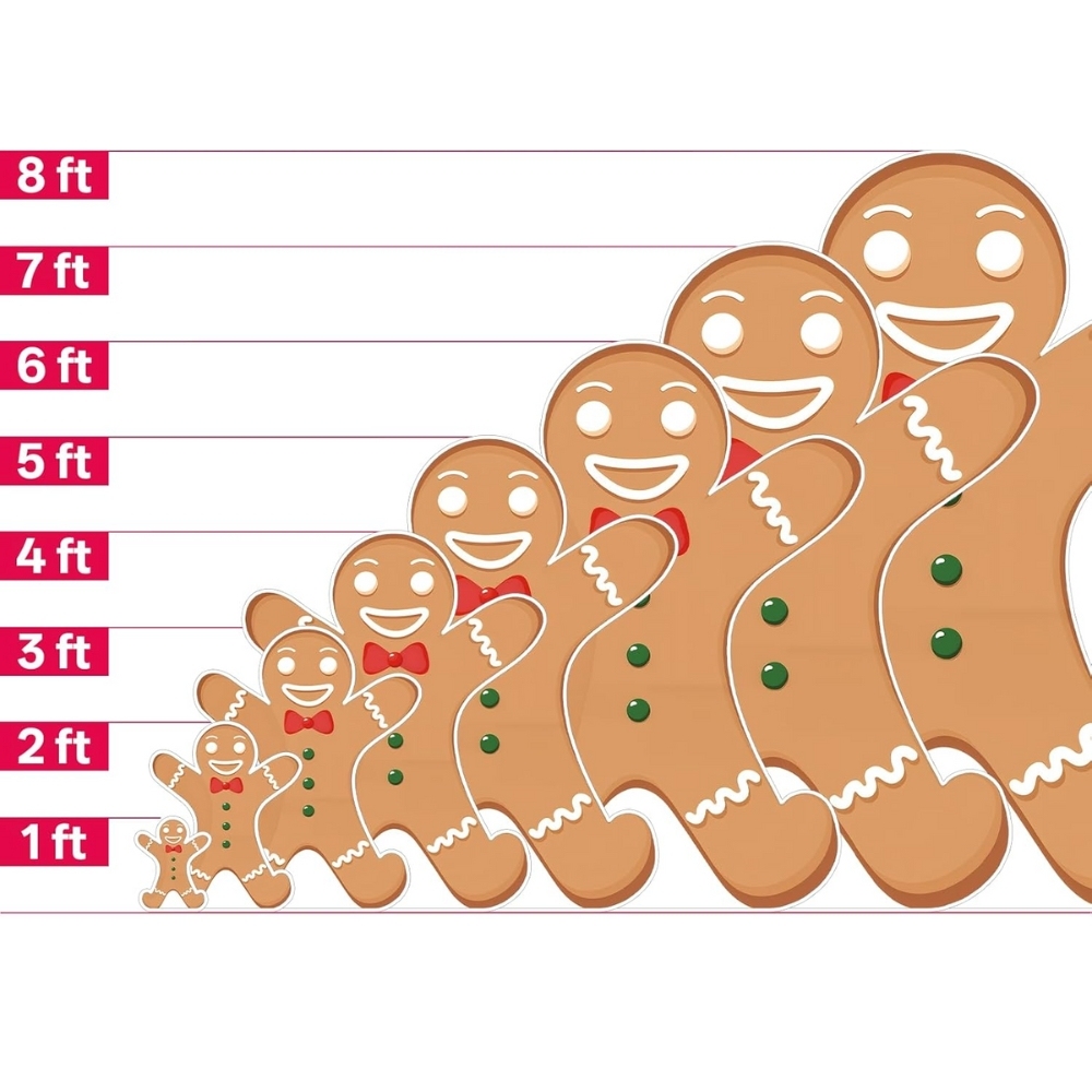 Christmas Gingerbread Life-Size Cardboard Cutouts