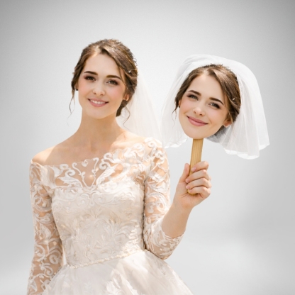 Custom Wedding Big Head Cutouts