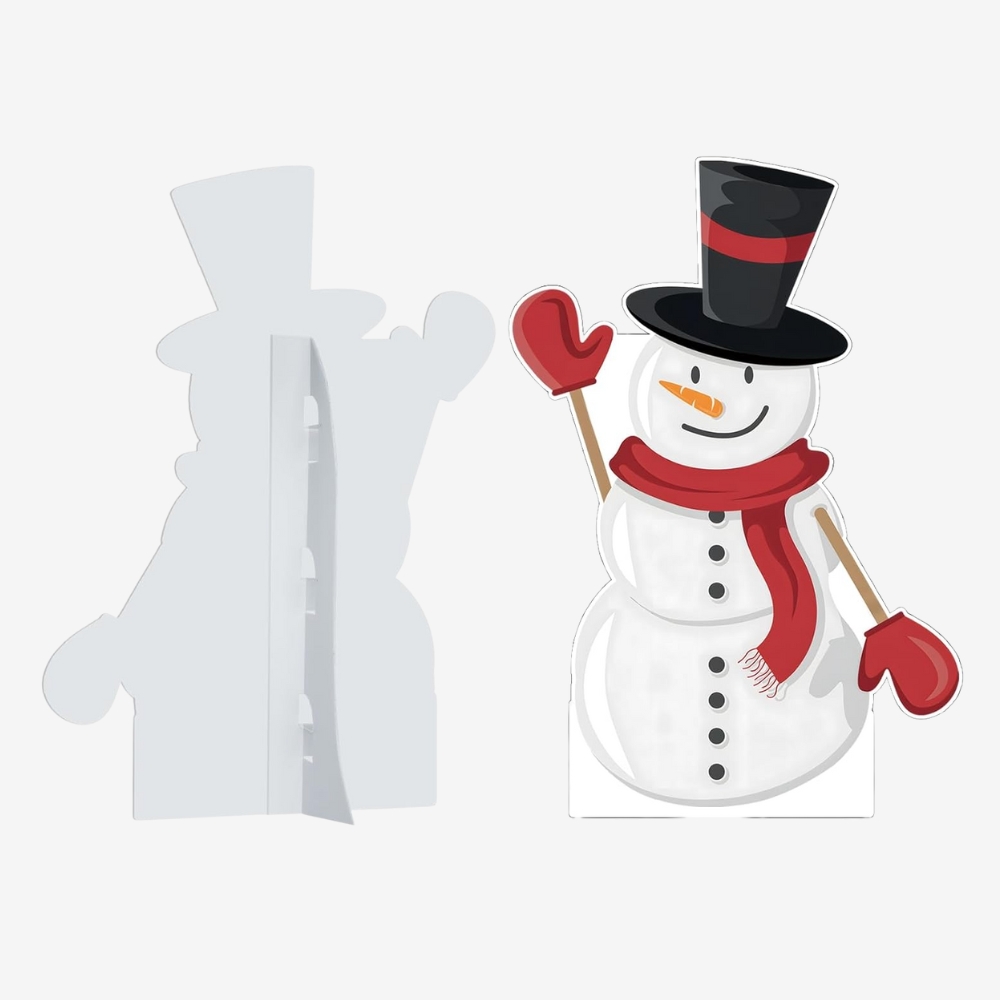 Christmas Snowman Life-Size Cardboard Cutouts
