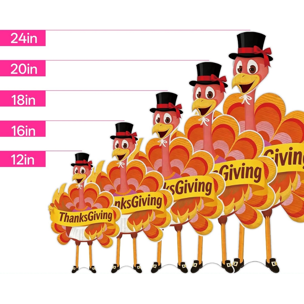 Thanksgiving Turkey Yard Signs