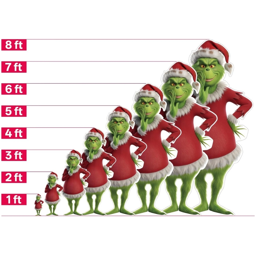 Christmas Grinch Cardboard Cutouts