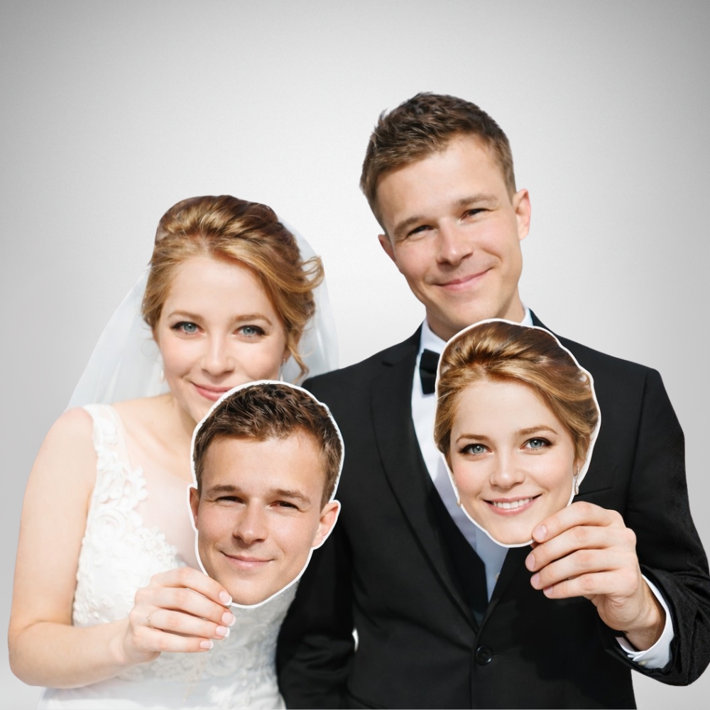 Custom Wedding Big Head Cutouts