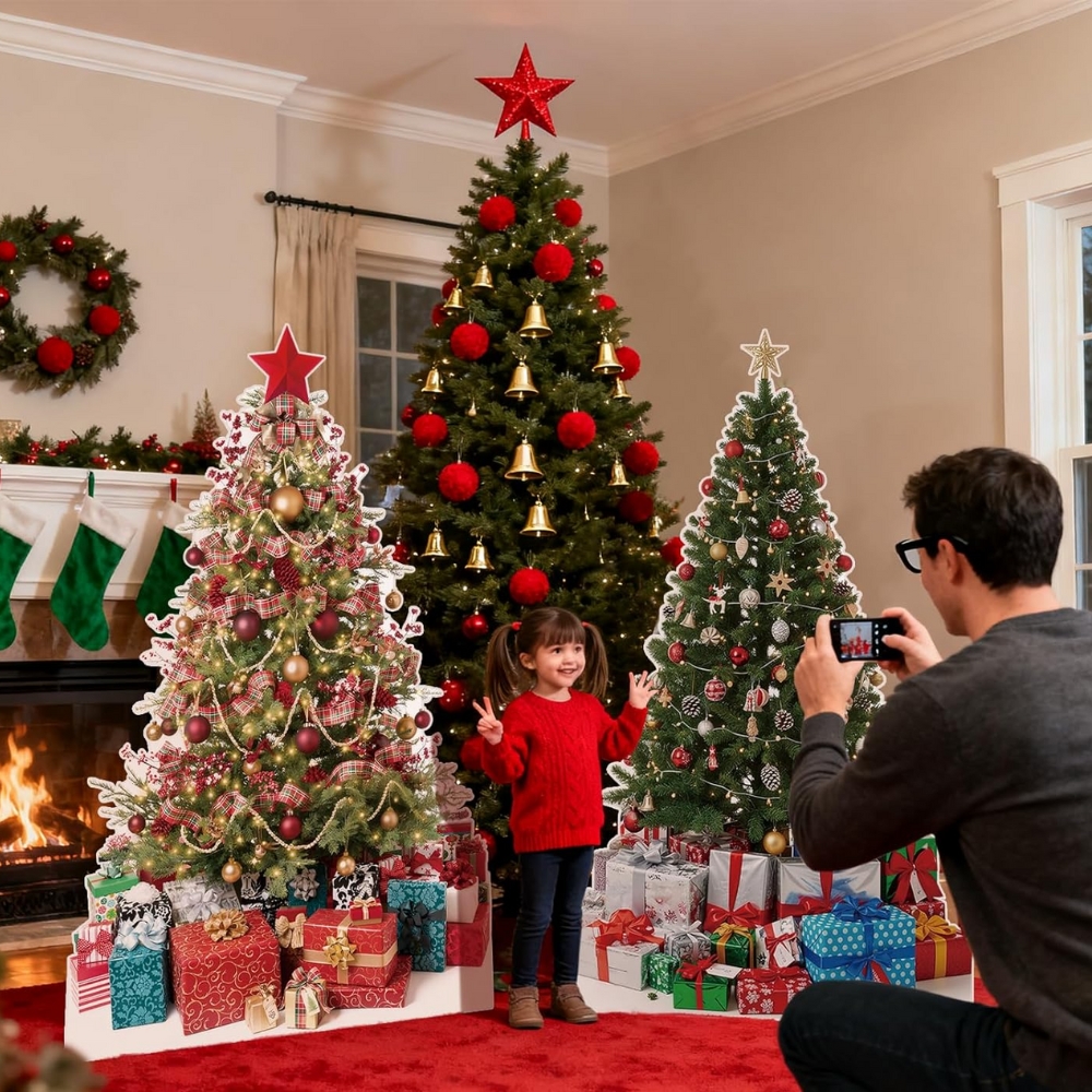 Christmas Tree Life-Size Cardboard Cutouts