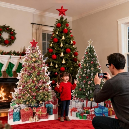 Christmas Tree Life-Size Cardboard Cutouts