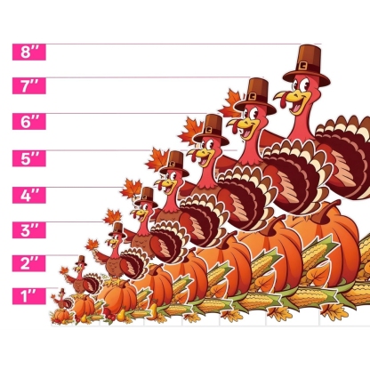 Thanksgiving Turkey Cardboard Cutouts