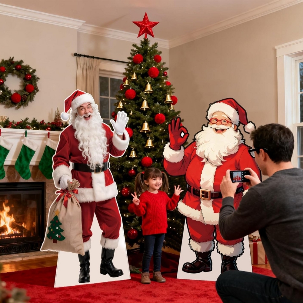 Santa Claus Christmas Life-Size Cardboard Cutouts