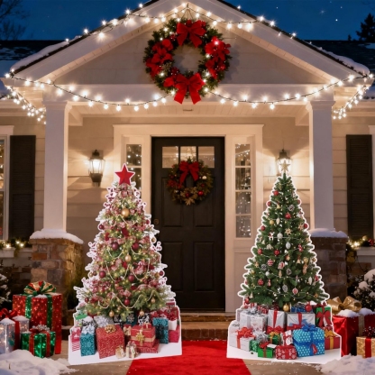 Christmas Tree Life-Size Cardboard Cutouts