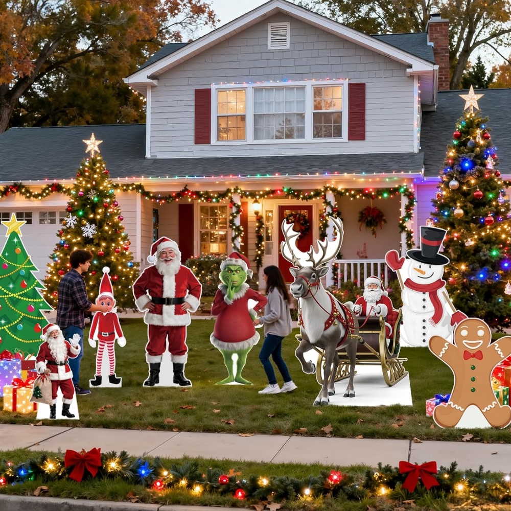 Christmas Gingerbread Life-Size Cardboard Cutouts