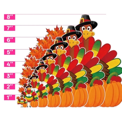 Thanksgiving Turkey Cardboard Cutouts