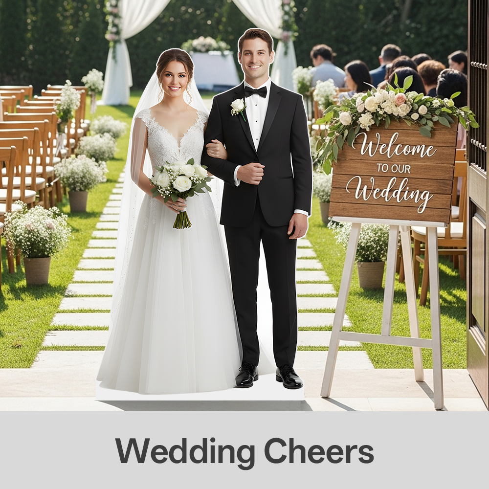 Custom Life-Size Cardboard Cutouts for Weddings