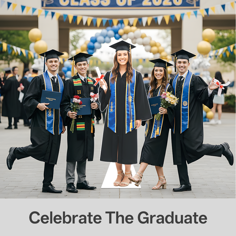 Custom Life-Size Cardboard Cutouts for Graduation