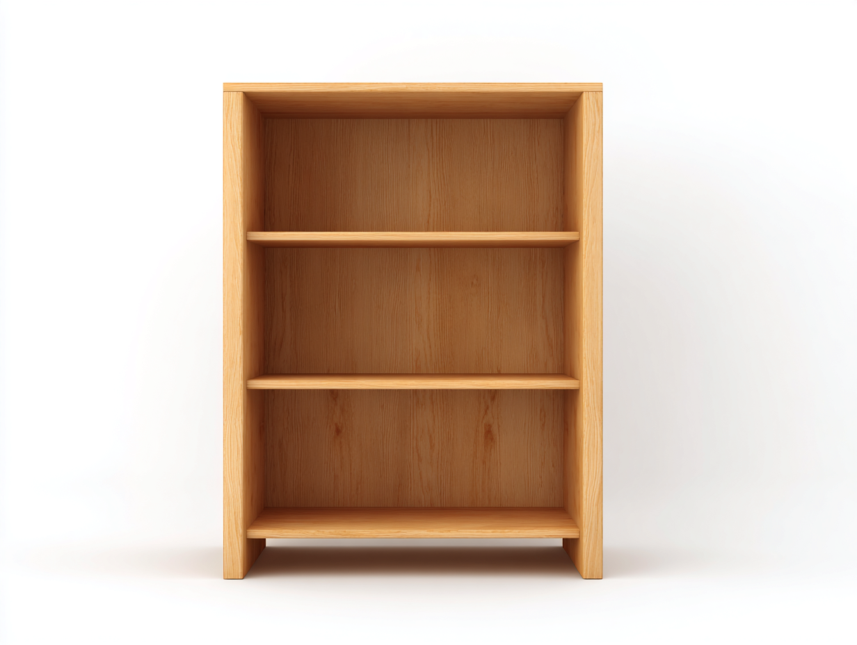 Libreria in legno massiccio 75×30×110 cm – rovere chiaro – con spazio contenitivo-Havenoliq