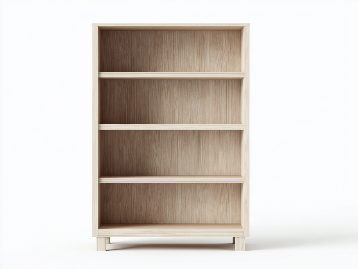 Libreria in legno 80×35×150 cm – rovere naturale – design minimalista-Havenoliq