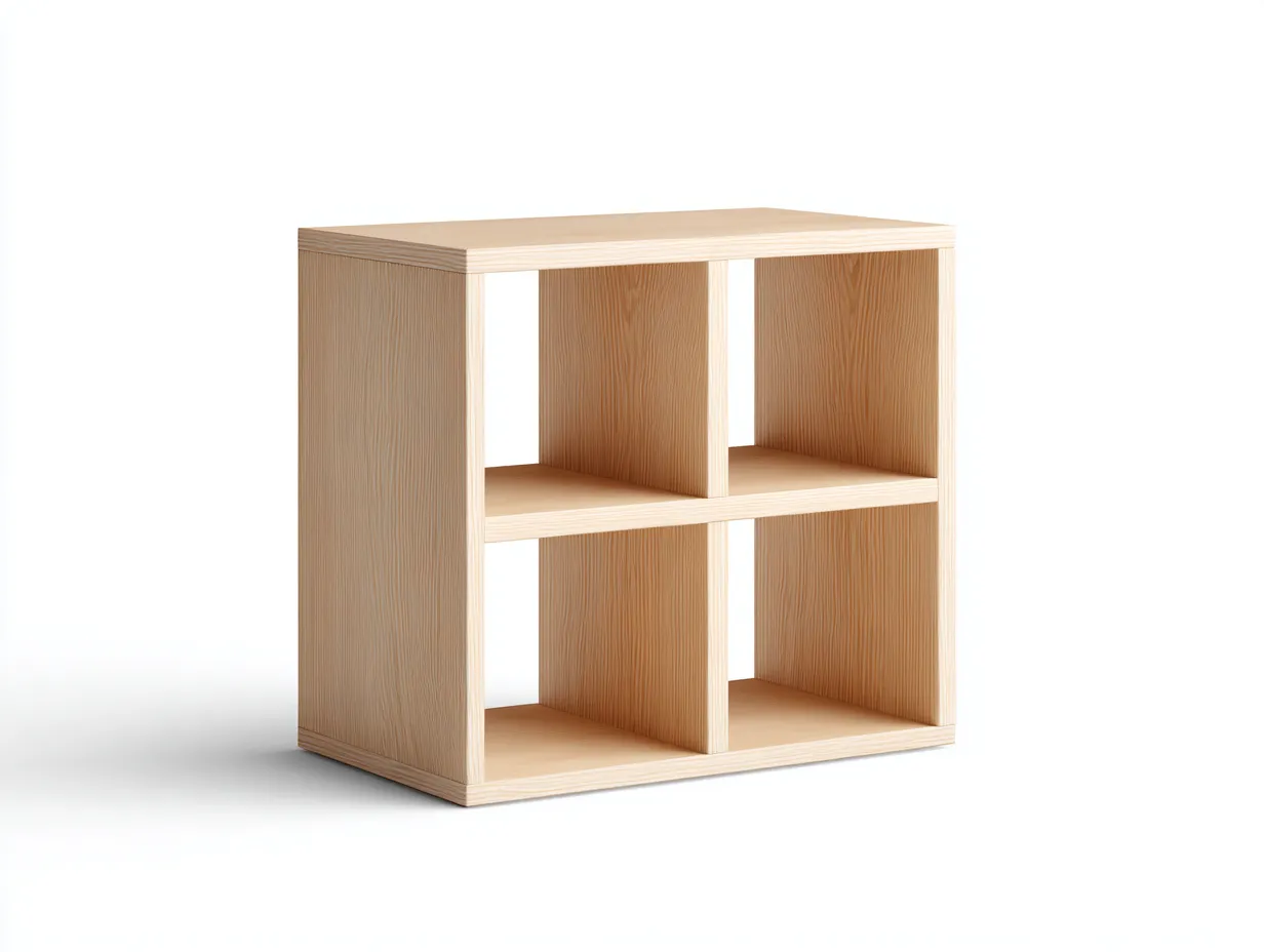 Libreria moderna in legno di pino 80×30×70 cm – colore legno chiaro – con spazio di archiviazione aperto-Havenoliq