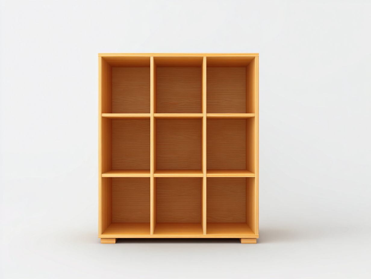 Libreria in legno di pino 120×35×130 cm – colore legno chiaro – con spazio di archiviazione e design a cubi aperti-Havenoliq