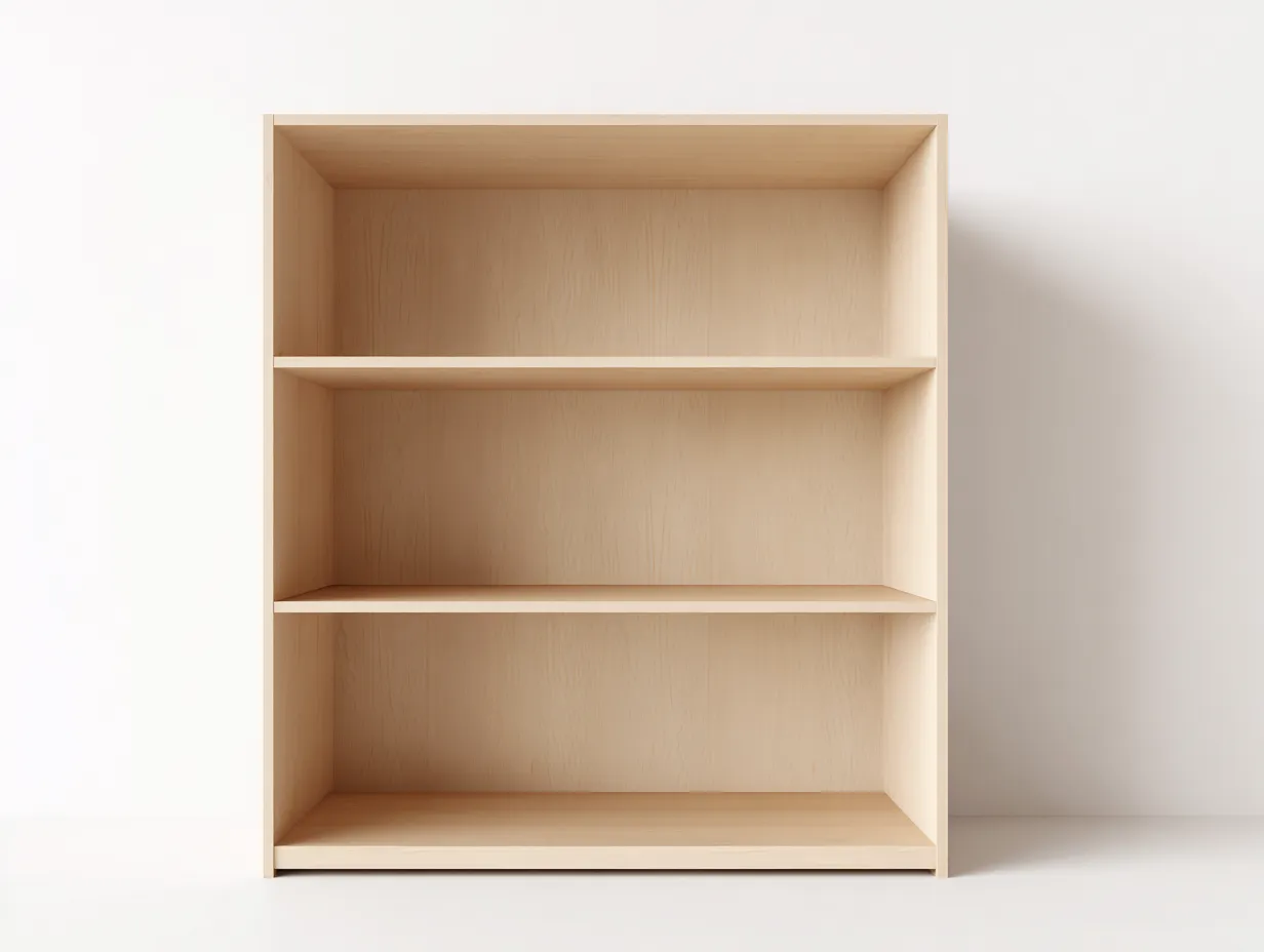 Libreria in legno 80×35×120 cm – rovere naturale – design essenziale-Havenoliq