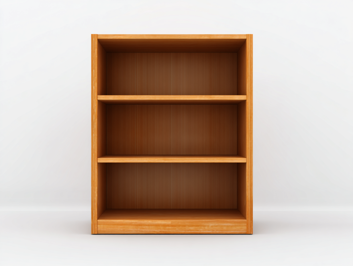 Libreria in legno di faggio 75×30×120 cm – colore legno chiaro – con scaffali aperti e design classico-Havenoliq