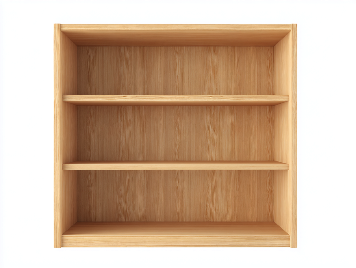 Libreria in legno massiccio 100×30×90 cm – rovere chiaro – con spazio contenitivo-Havenoliq