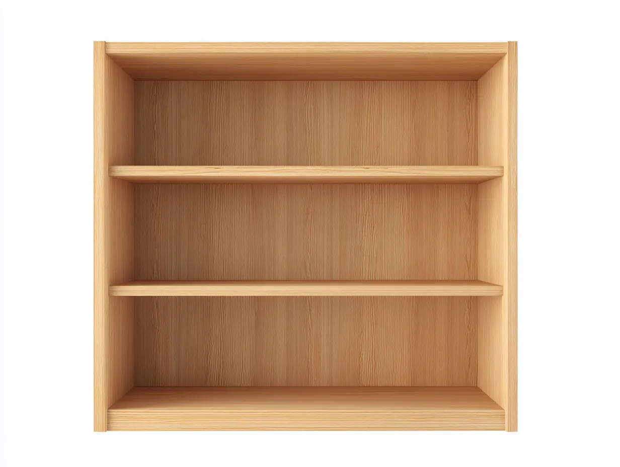 Libreria in legno massiccio 100×30×90 cm – rovere chiaro – con spazio contenitivo-Havenoliq