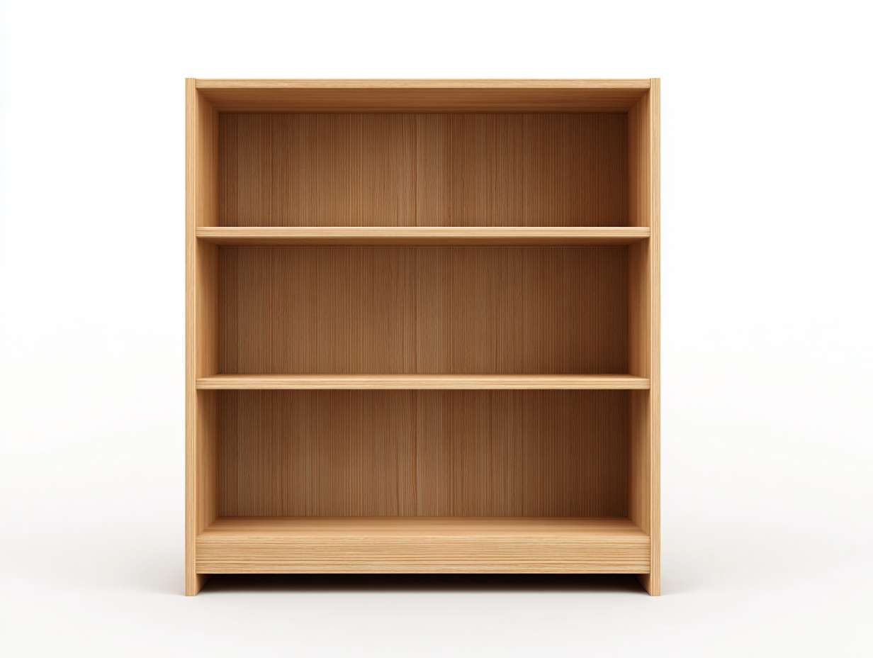 Libreria in legno massiccio 80×30×110 cm – rovere chiaro – con spazio contenitivo-Havenoliq