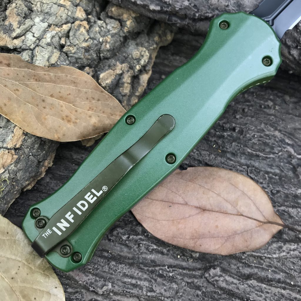 ⚡Last Day 70% OFF丨Benchmade 3300BK Infidel OTF Automatic Knife - Black/White D2 Plain Edge