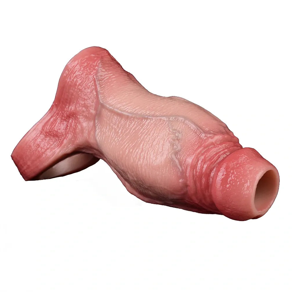 Bonnie 4.8"x2.2" Flesh Thick Fat Open Ended Cock Sleeve