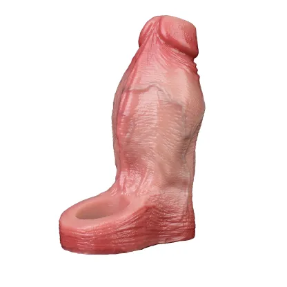 Bonnie 4.8"x2.2" Flesh Thick Fat Open Ended Cock Sleeve