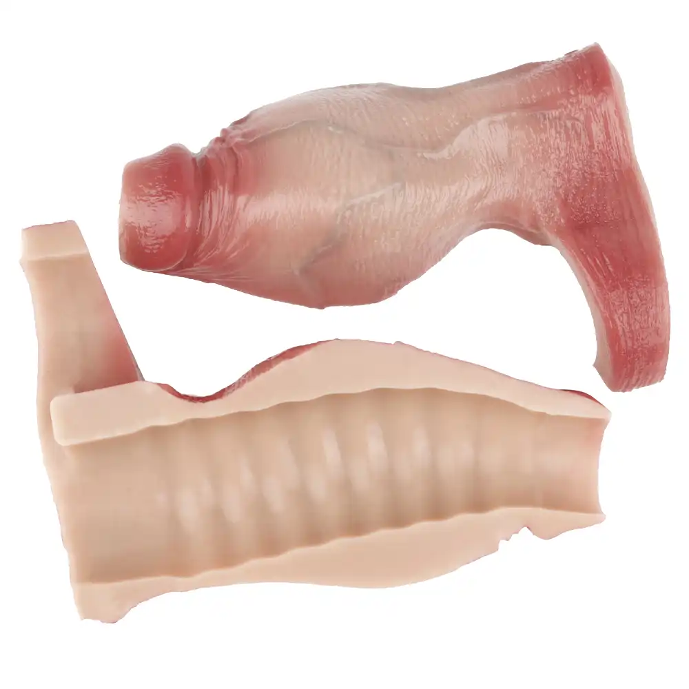 Bonnie 4.8"x2.2" Flesh Thick Fat Open Ended Cock Sleeve