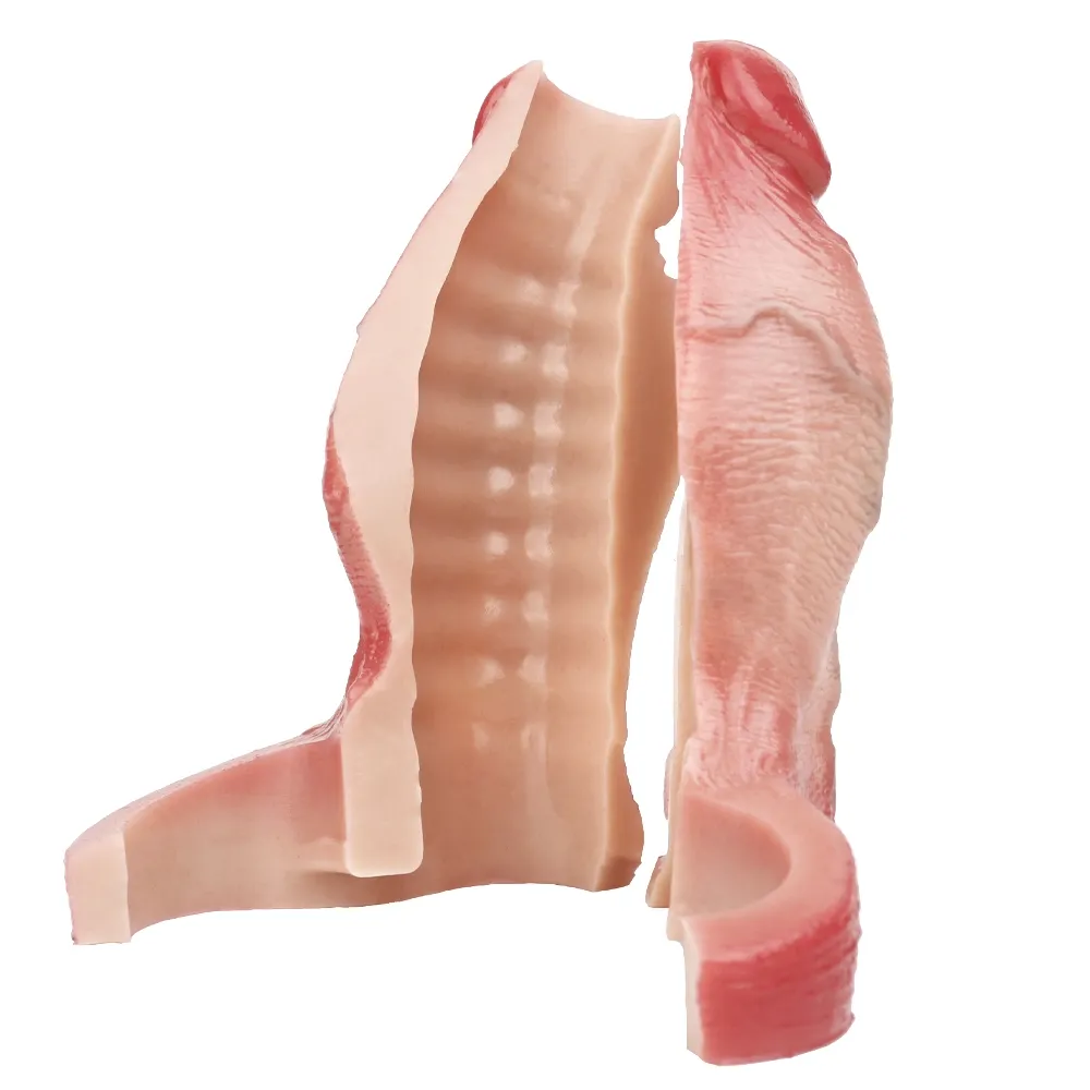 Bonnie 4.8"x2.2" Flesh Thick Fat Open Ended Cock Sleeve