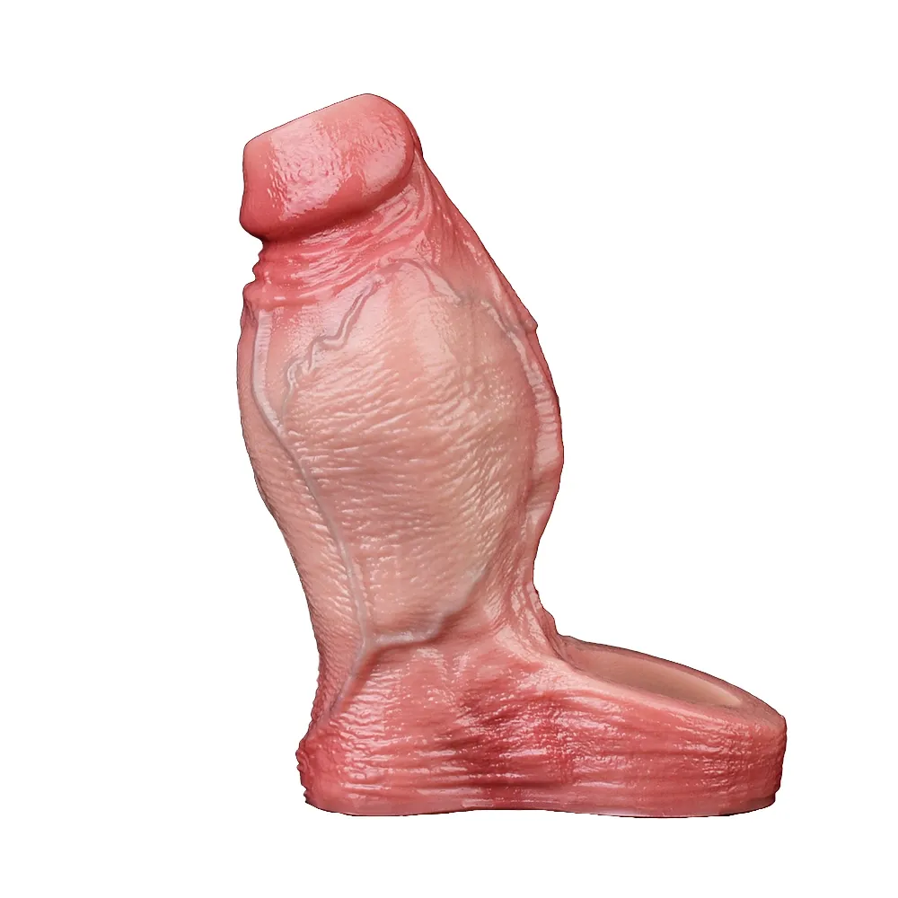 Bonnie 4.8"x2.2" Flesh Thick Fat Open Ended Cock Sleeve