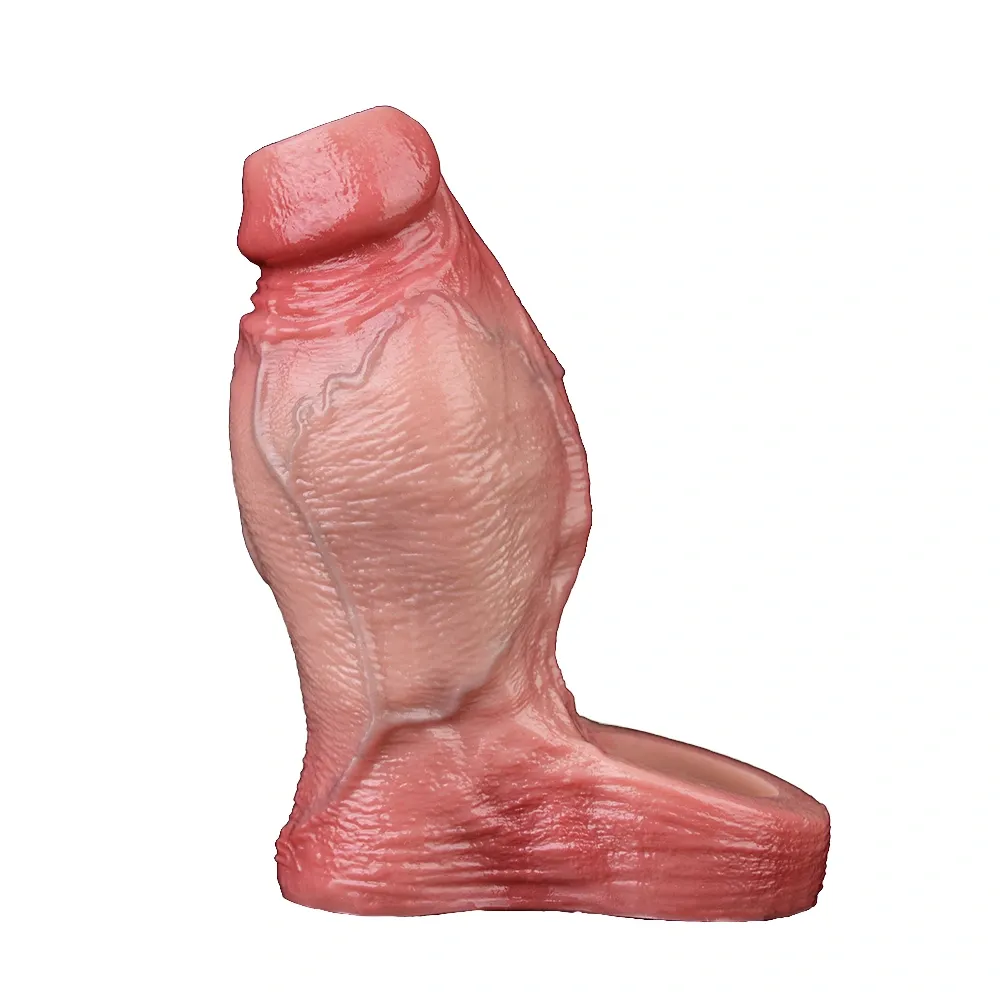 Bonnie 4.8"x2.2" Flesh Thick Fat Open Ended Cock Sleeve