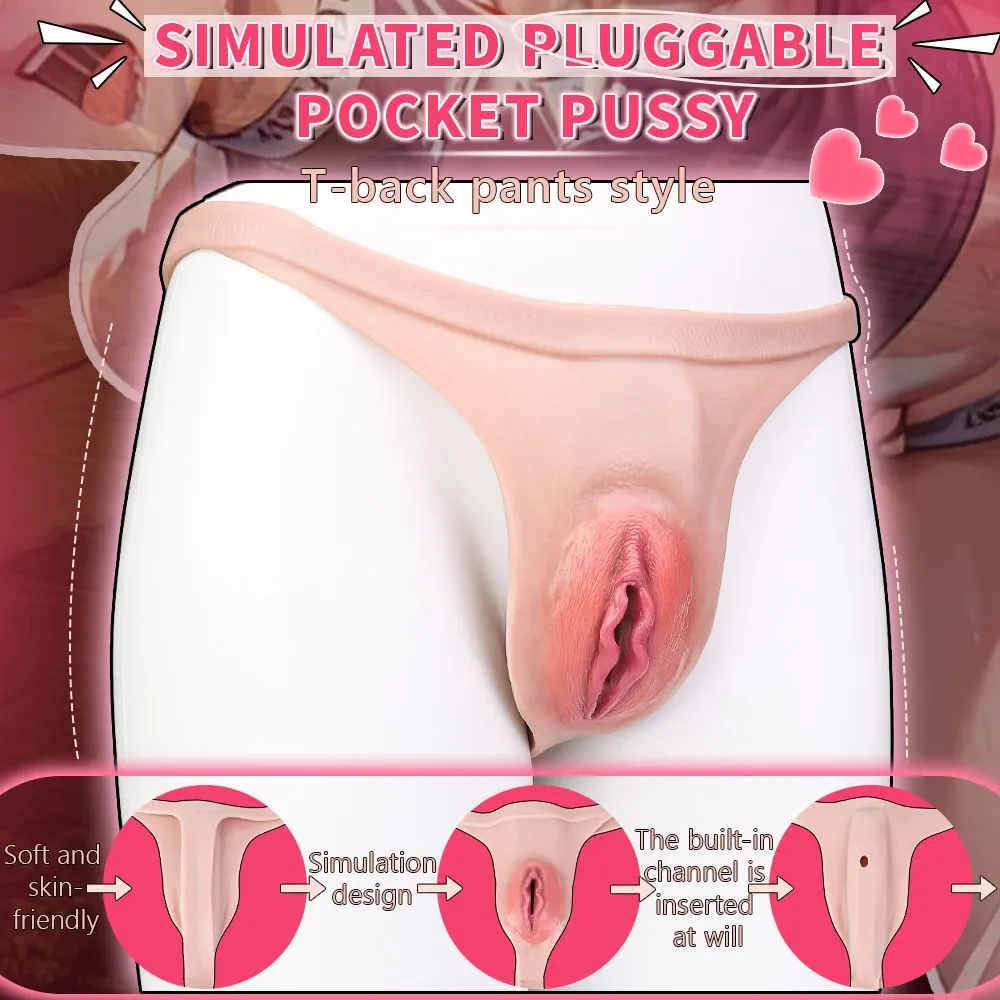 Lily Soft Silicone Realistic Vagina Panty Thong – Discreet Crossdresser Wear