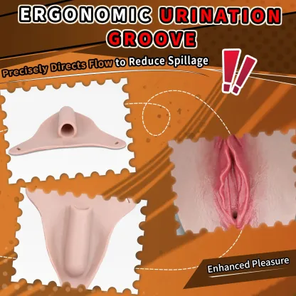 Ivy Strap-On Wearable Silicone Vagina Plate for Crossdressers