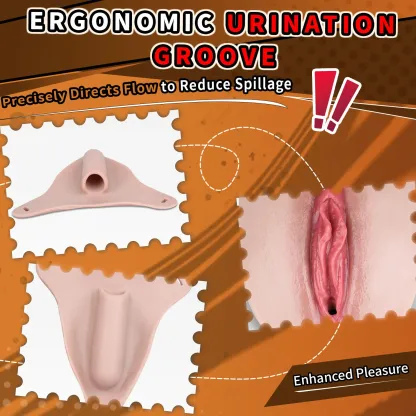 High Quality Realistic Silicone Vagina Pad with Adjustable Straps