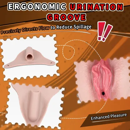 Grace Adjustable Waist Strap Silicone Realistic Vagina Pad