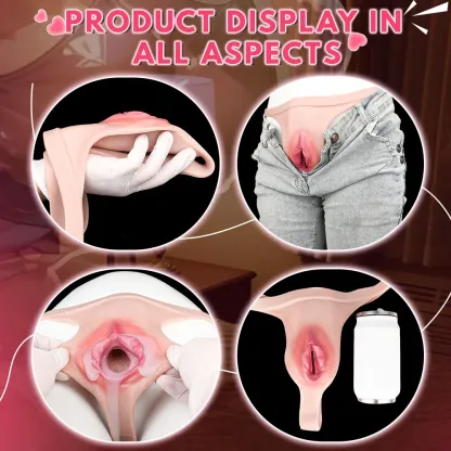 Daisy Lifelike Silicone Vagina Thong for Transgender, Skin-Friendly & Flexible