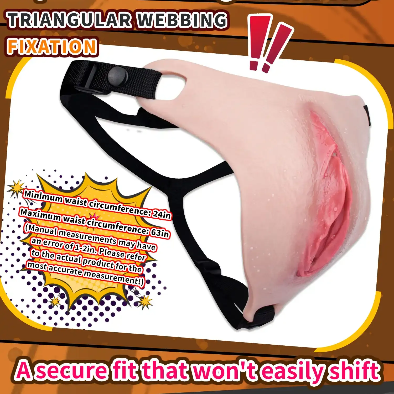 Ivy Strap-On Wearable Silicone Vagina Plate for Crossdressers