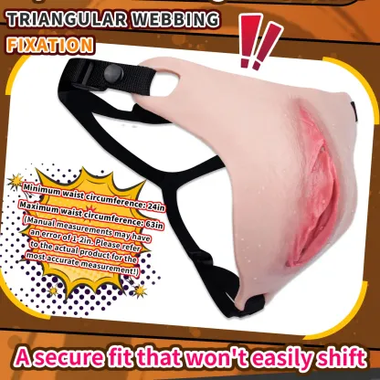 Ivy Strap-On Wearable Silicone Vagina Plate for Crossdressers