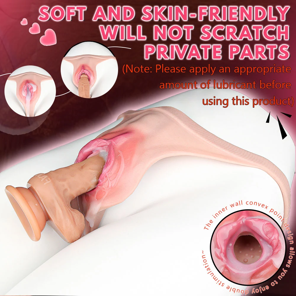 Daisy Lifelike Silicone Vagina Thong for Transgender, Skin-Friendly & Flexible