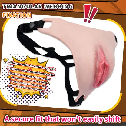 Grace Adjustable Waist Strap Silicone Realistic Vagina Pad