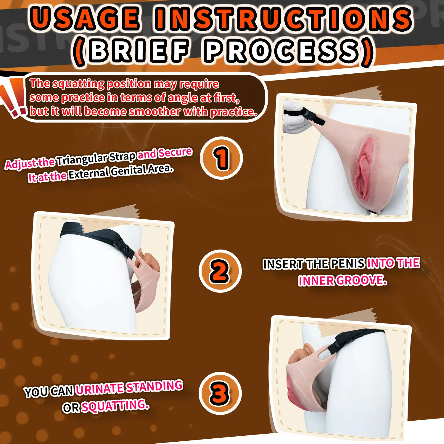 Ivy Strap-On Wearable Silicone Vagina Plate for Crossdressers